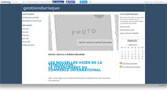 Desktop Screenshot of gestiondurisque.canalblog.com