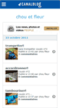 Mobile Screenshot of chouetfleufleur.canalblog.com
