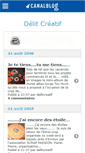 Mobile Screenshot of delitcreatif.canalblog.com