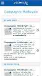 Mobile Screenshot of medievale.canalblog.com