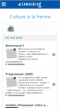 Mobile Screenshot of culturealaferme.canalblog.com
