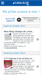 Mobile Screenshot of criscuisine.canalblog.com