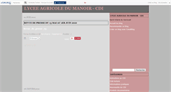 Desktop Screenshot of cdilyceeagricole.canalblog.com