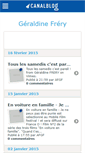 Mobile Screenshot of geraldinefrery.canalblog.com