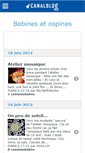 Mobile Screenshot of chezlesbobines.canalblog.com