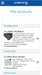 Mobile Screenshot of mllebertouille.canalblog.com