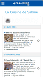 Mobile Screenshot of cuisinedesabine.canalblog.com