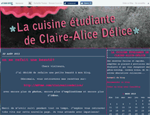 Tablet Screenshot of clairalicedelice.canalblog.com