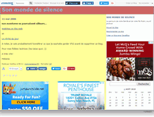 Tablet Screenshot of mondedesilence.canalblog.com