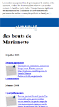 Mobile Screenshot of boudemarionette.canalblog.com