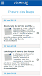 Mobile Screenshot of lheuredesloups.canalblog.com