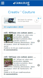 Mobile Screenshot of creativcouture.canalblog.com