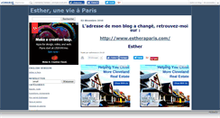 Desktop Screenshot of estheraparis.canalblog.com