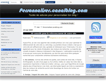 Tablet Screenshot of personnaliser.canalblog.com