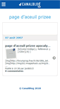 Mobile Screenshot of jordpageprizee.canalblog.com