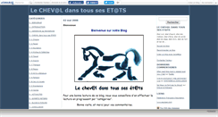 Desktop Screenshot of equitation1clic.canalblog.com