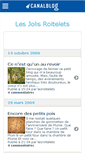 Mobile Screenshot of jolisroitelets.canalblog.com