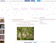 Tablet Screenshot of jolisroitelets.canalblog.com