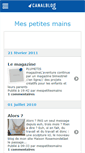 Mobile Screenshot of mespetitesmains.canalblog.com
