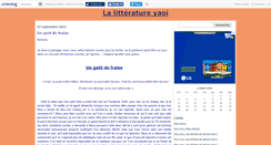 Desktop Screenshot of litteratureyaoi.canalblog.com