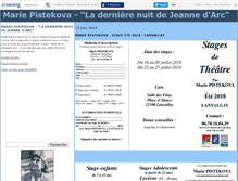 Tablet Screenshot of mariepistekova.canalblog.com