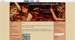 Desktop Screenshot of latinistes.canalblog.com