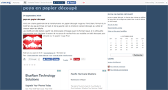 Desktop Screenshot of poyaenpapier.canalblog.com