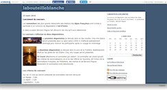 Desktop Screenshot of bouteilleblanche.canalblog.com