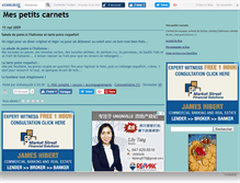 Tablet Screenshot of mespetitscarnets.canalblog.com