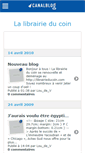 Mobile Screenshot of librairieducoin.canalblog.com