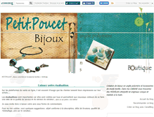 Tablet Screenshot of poucetbijoux.canalblog.com