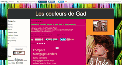 Desktop Screenshot of lescouleursdegad.canalblog.com