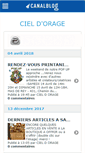 Mobile Screenshot of cieldorage.canalblog.com