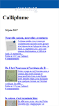 Mobile Screenshot of calliplume.canalblog.com
