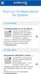 Mobile Screenshot of mondoquebec.canalblog.com