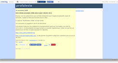 Desktop Screenshot of profalevie.canalblog.com