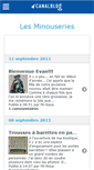 Mobile Screenshot of lesminouseries.canalblog.com