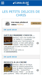 Mobile Screenshot of cuisinechris.canalblog.com
