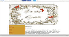 Desktop Screenshot of creadisabelle.canalblog.com