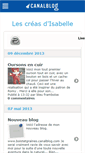 Mobile Screenshot of creadisabelle.canalblog.com