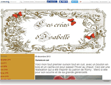 Tablet Screenshot of creadisabelle.canalblog.com
