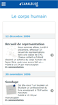 Mobile Screenshot of lecorpshumain.canalblog.com