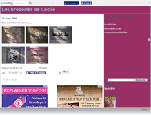 Tablet Screenshot of broderiedececile.canalblog.com