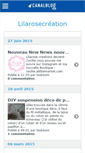 Mobile Screenshot of lilarosecreation.canalblog.com