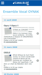 Mobile Screenshot of choraleoynak.canalblog.com