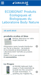 Mobile Screenshot of ecobionat.canalblog.com