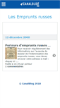 Mobile Screenshot of lempruntrusse.canalblog.com