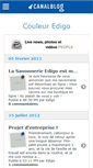 Mobile Screenshot of couleuredigo.canalblog.com