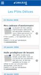 Mobile Screenshot of lesptitsdelices.canalblog.com