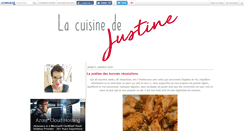 Desktop Screenshot of cuisinedejustine.canalblog.com